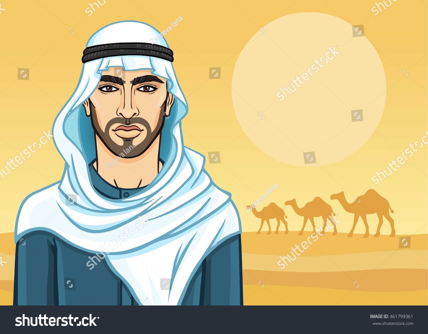 Мульт портрет араб