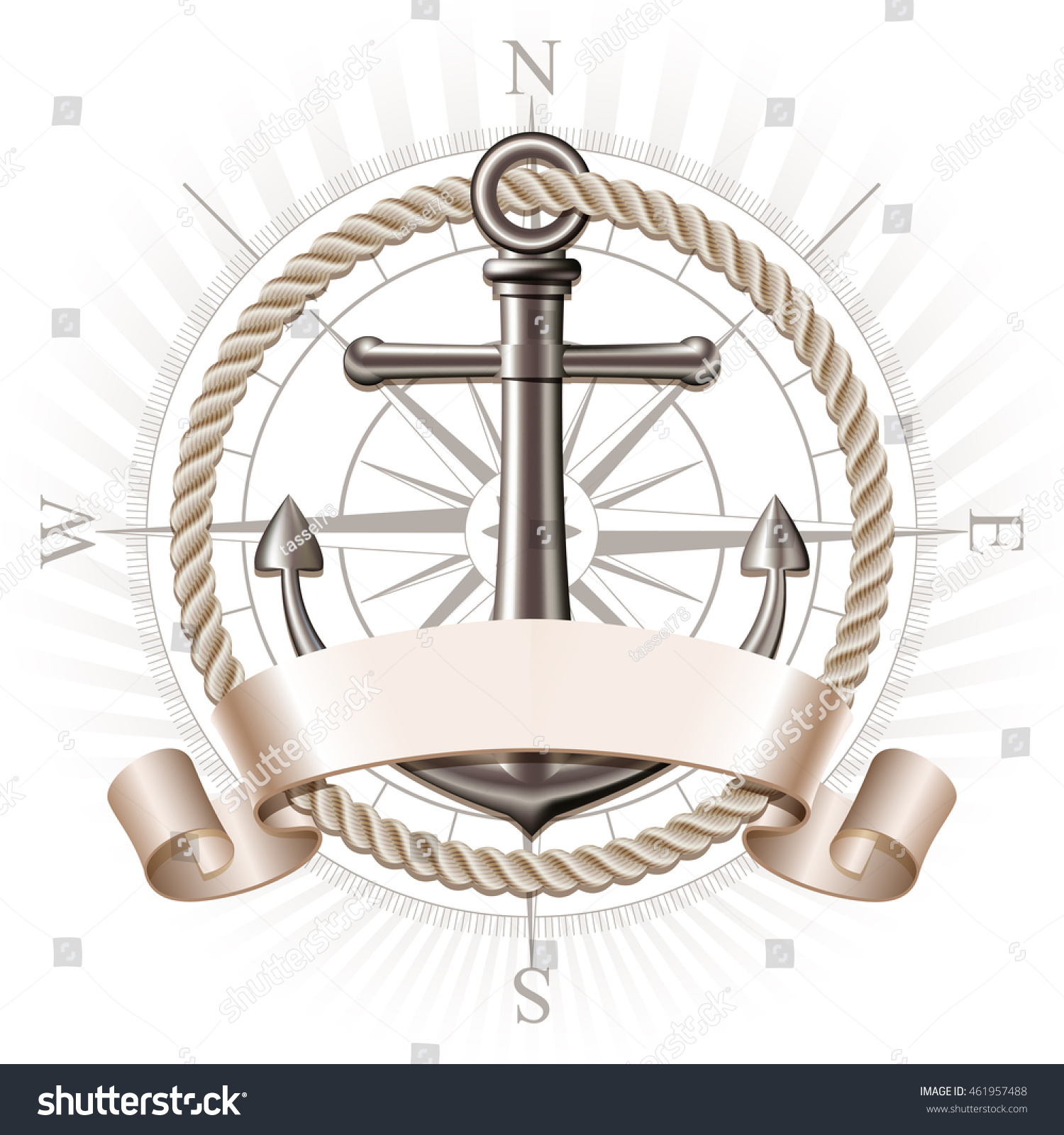 Anchor Emblem Vector Stock Vector (Royalty Free) 461957488 | Shutterstock