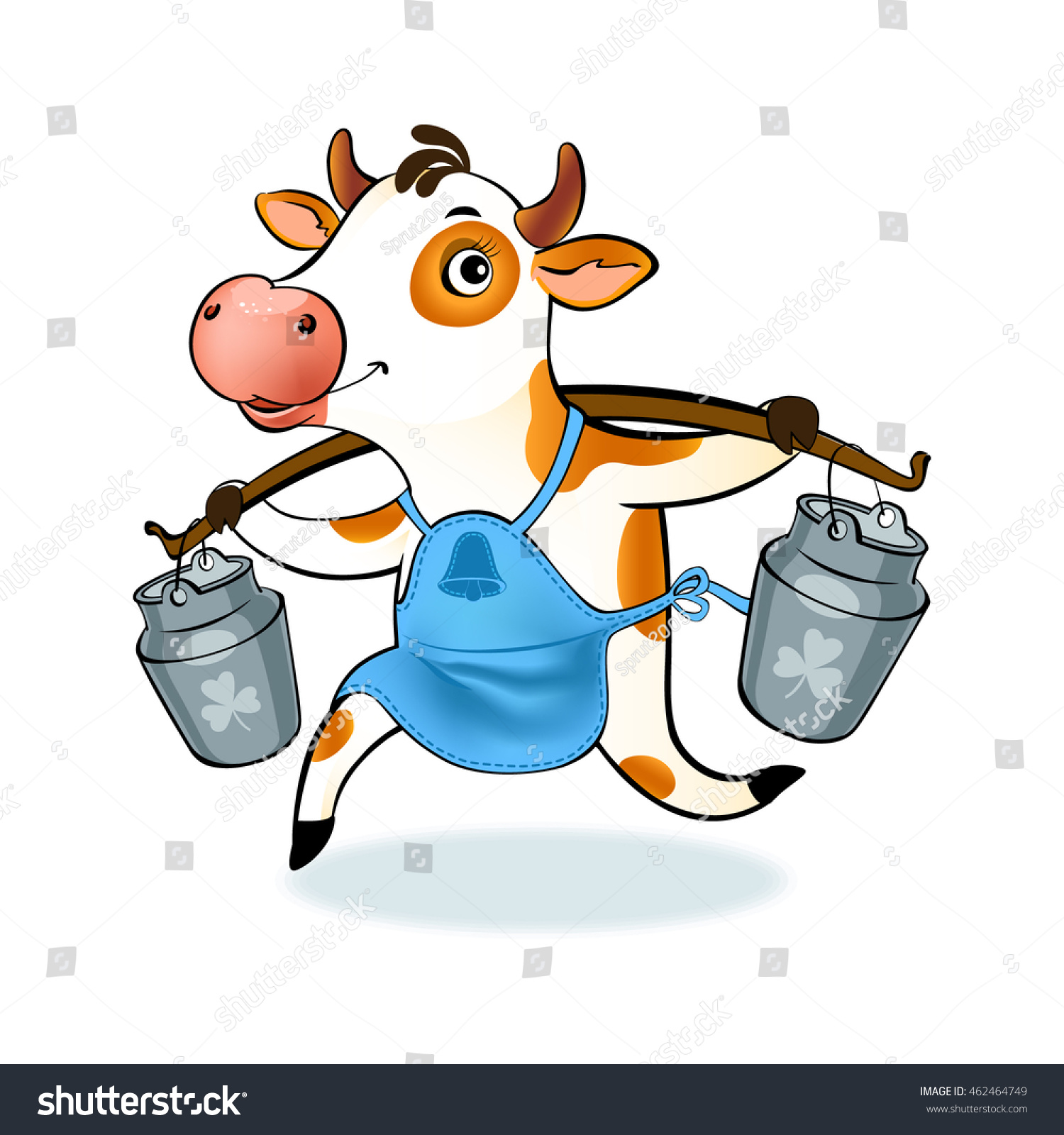 funny cow cartoon milk