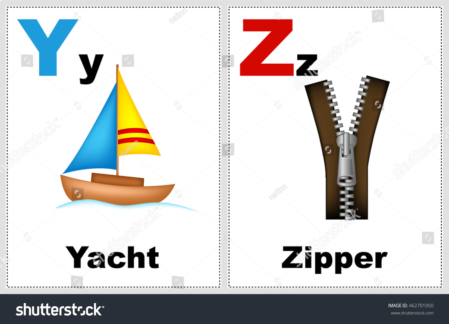 alphabet printable flashcards collection letter y stock vector royalty free 462701050 shutterstock