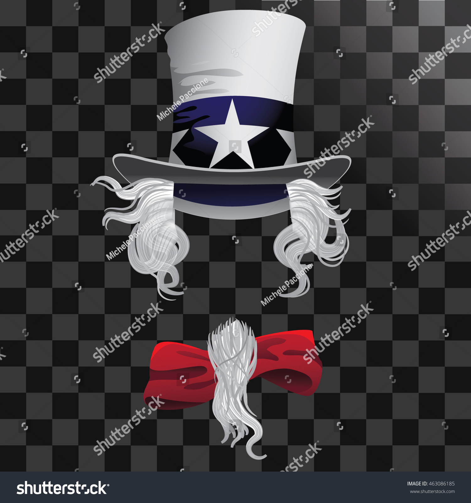 uncle sam hat and beard