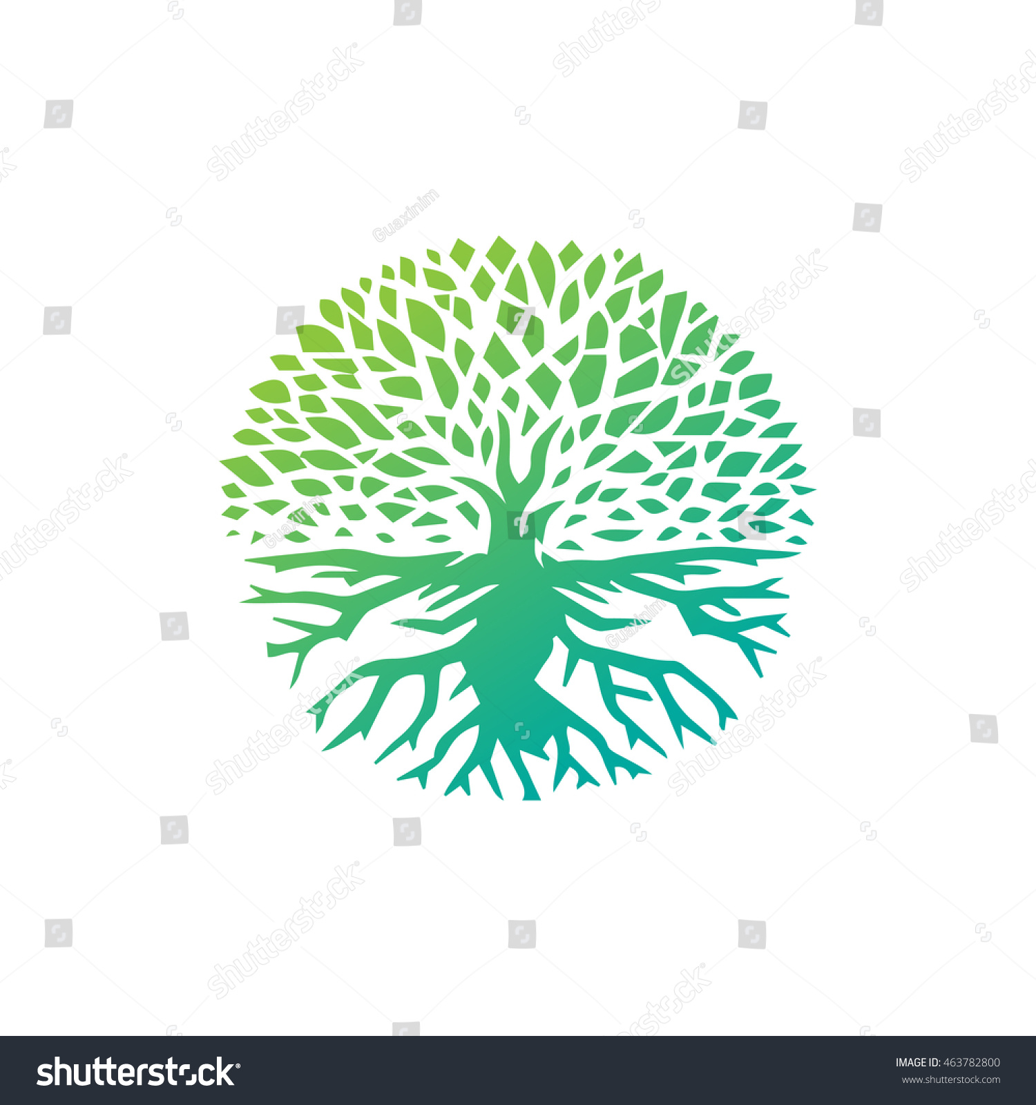 Landscape Design Creative Vector Concept Tree Stock Vector (Royalty ...