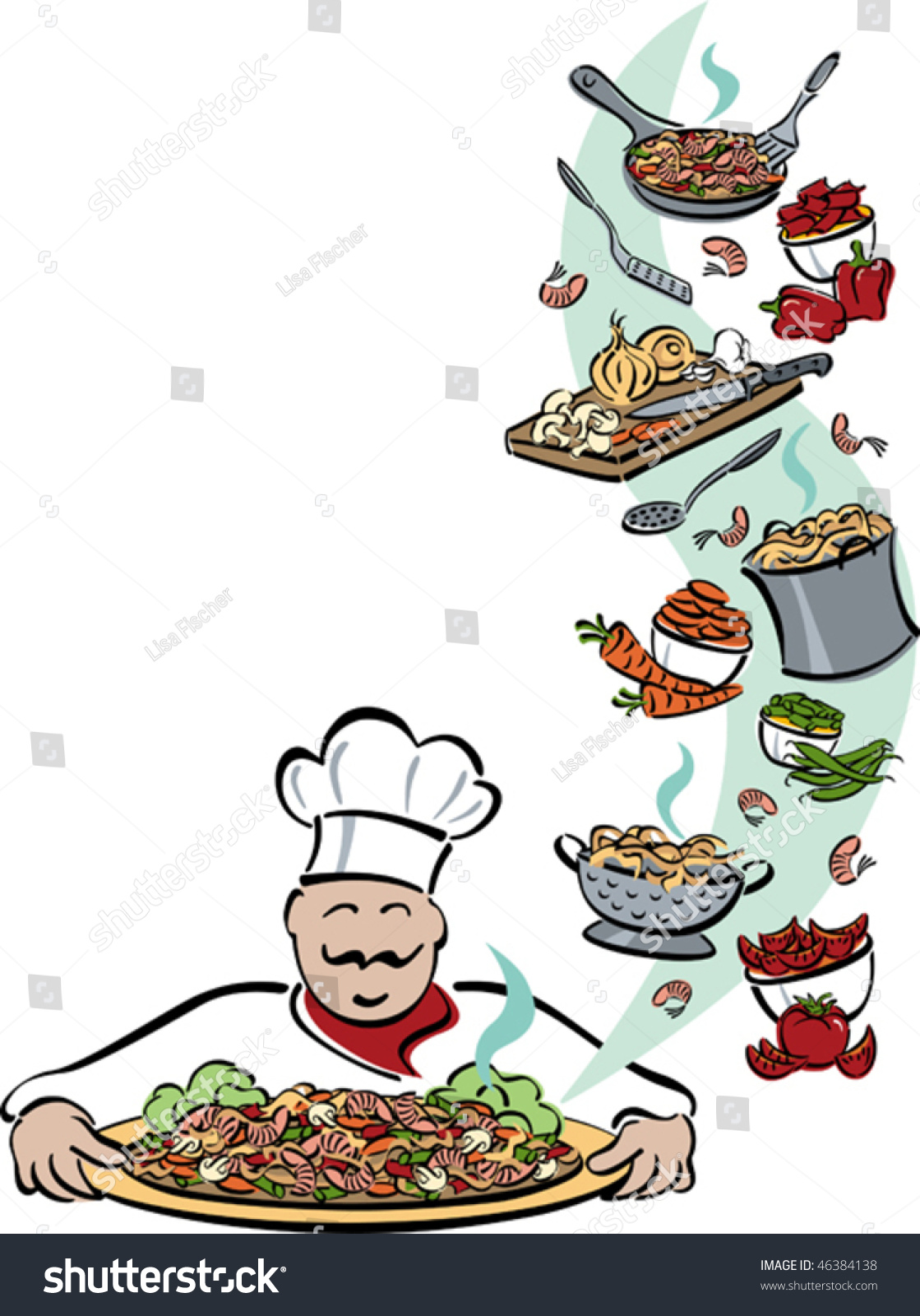 cooked shrimp clipart border