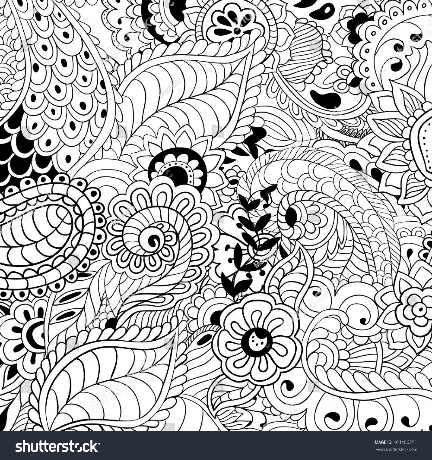 Coloring Pages Adultsabstract Vector Illustration Stock Vector (royalty 