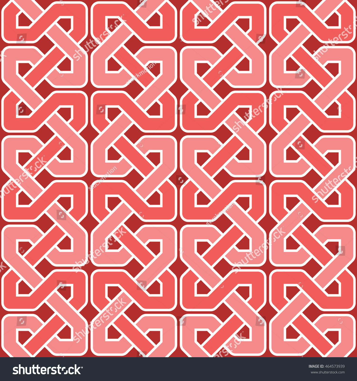 Interlocking Pattern Background Stock Vector (Royalty Free) 464573939 ...