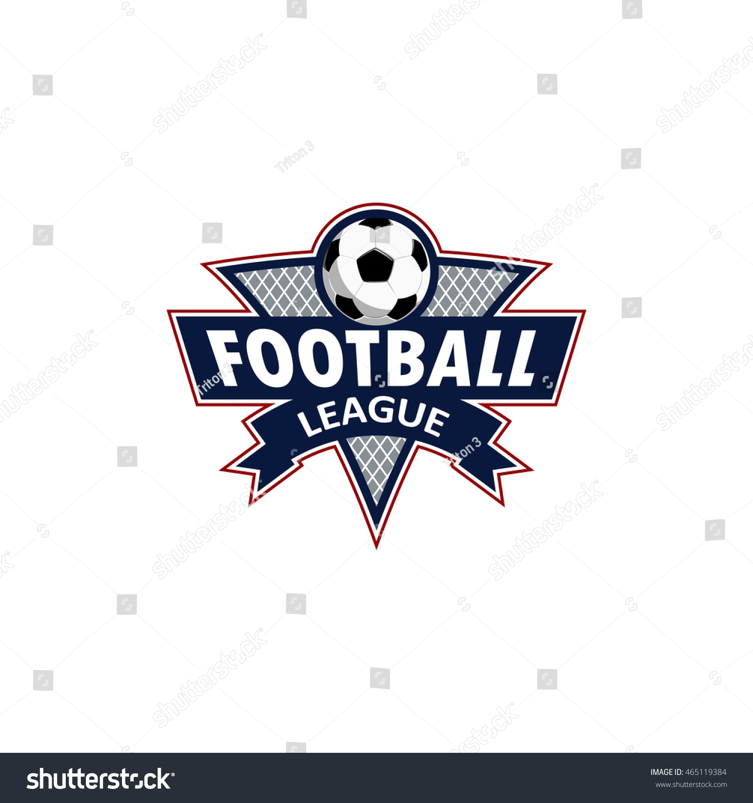 Football Logo Team Cup Stock Vector (Royalty Free) 465119384 | Shutterstock