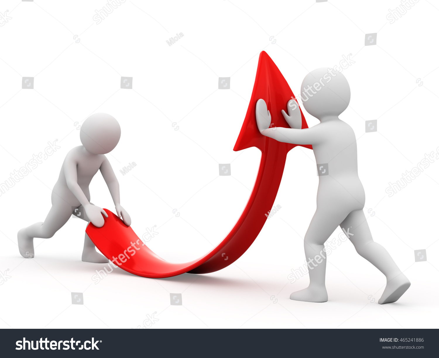 Cartoon Mans Bending Arrow Stock Illustration 465241886 | Shutterstock