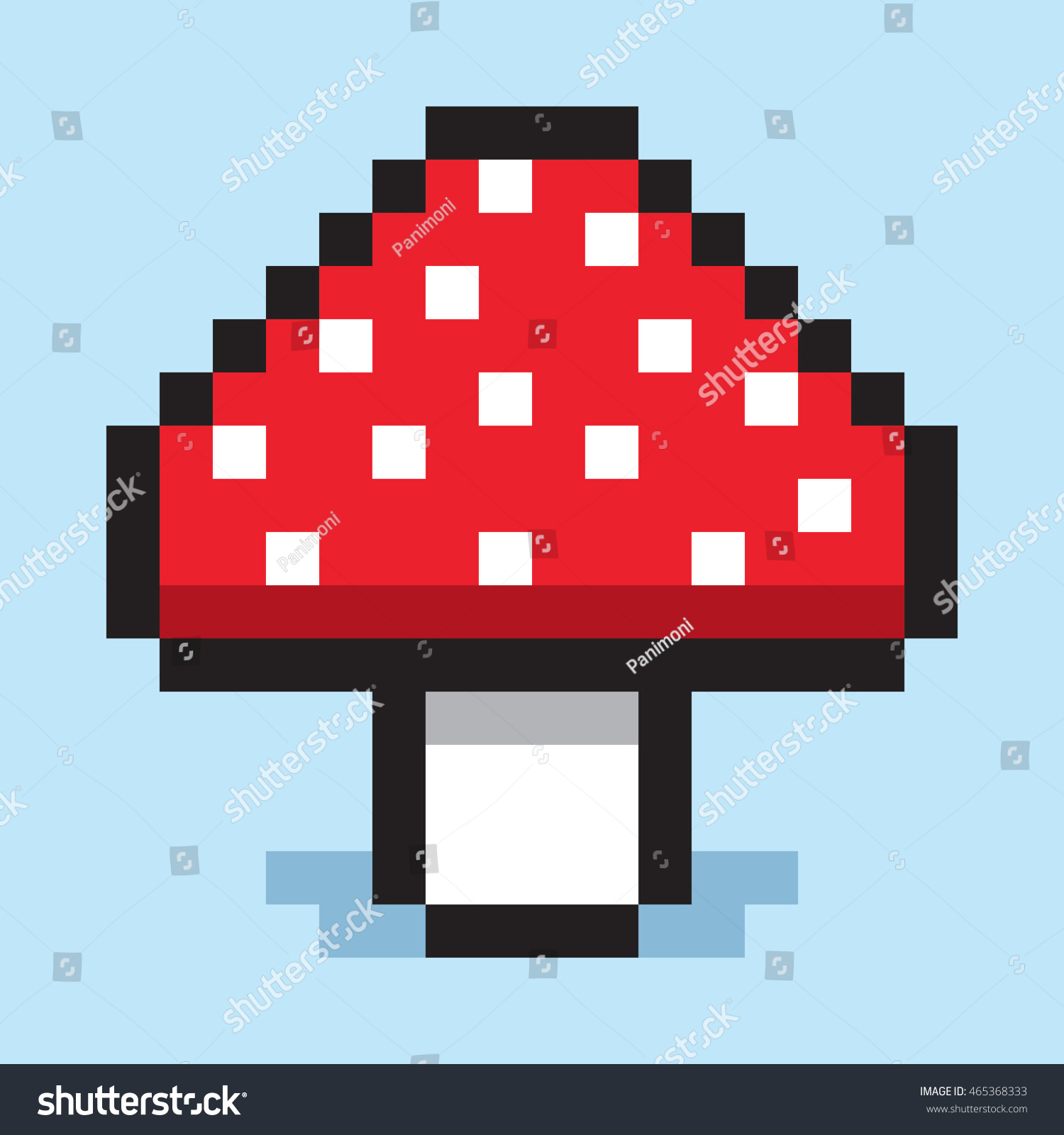 Пиксельный гриб
