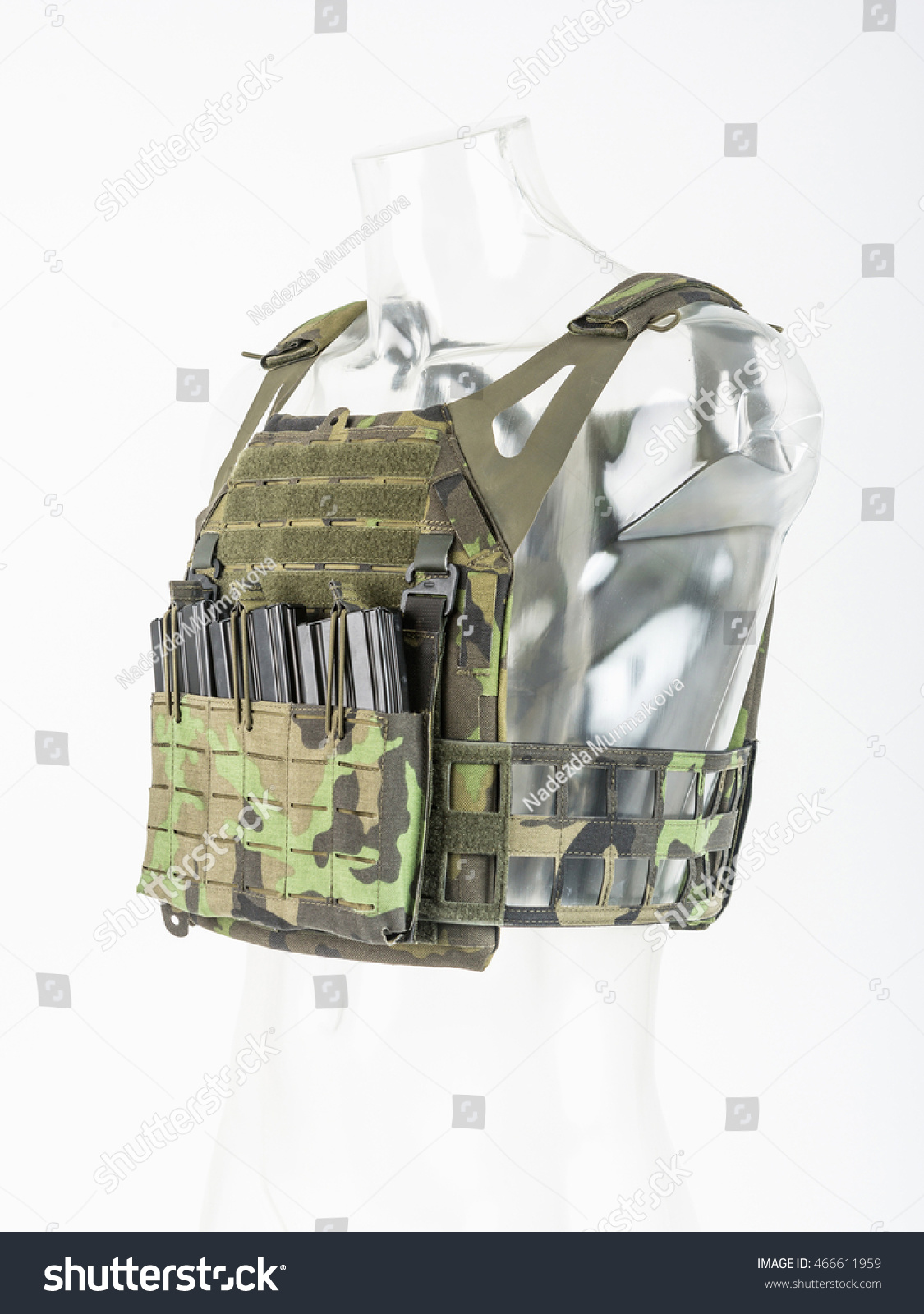 Lightweight Bulletproof Vest Modern Body Armor Stock Photo 466611959 ...