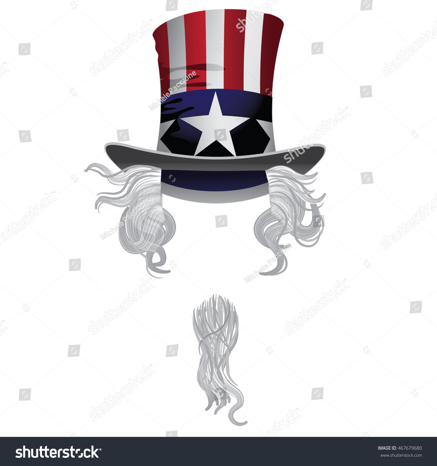 uncle sam hat and beard