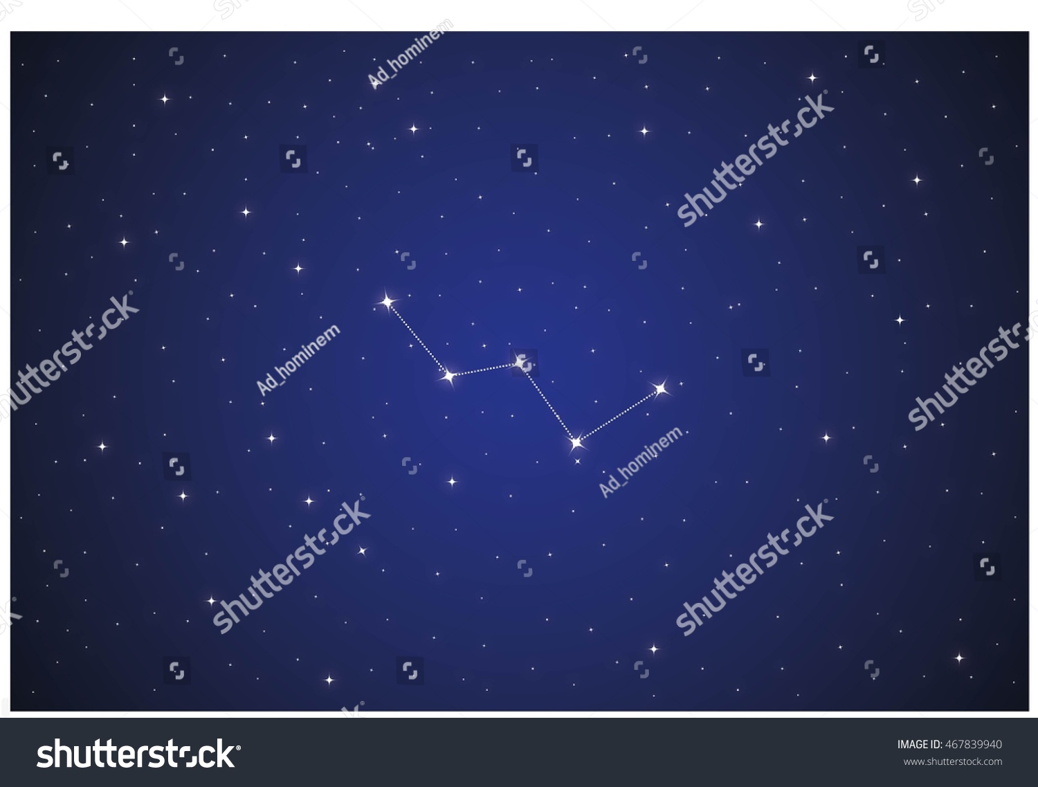 Constellation Cassiopeja Stock Vector (Royalty Free) 467839940 ...