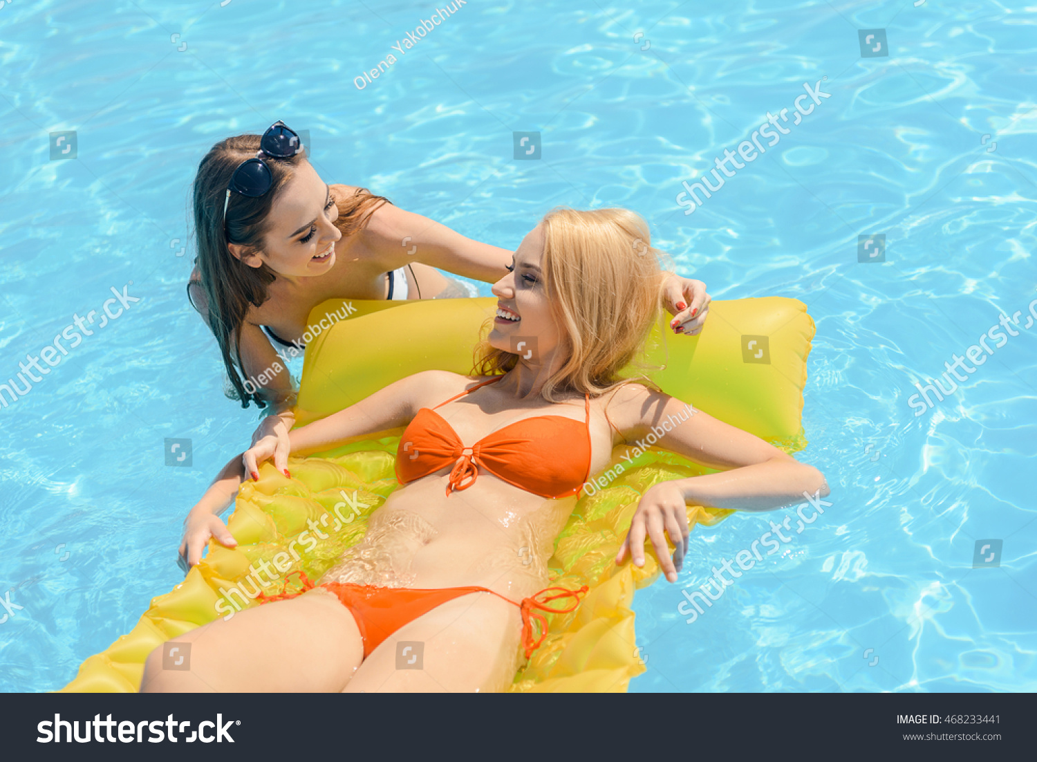 Lesbian At Pool