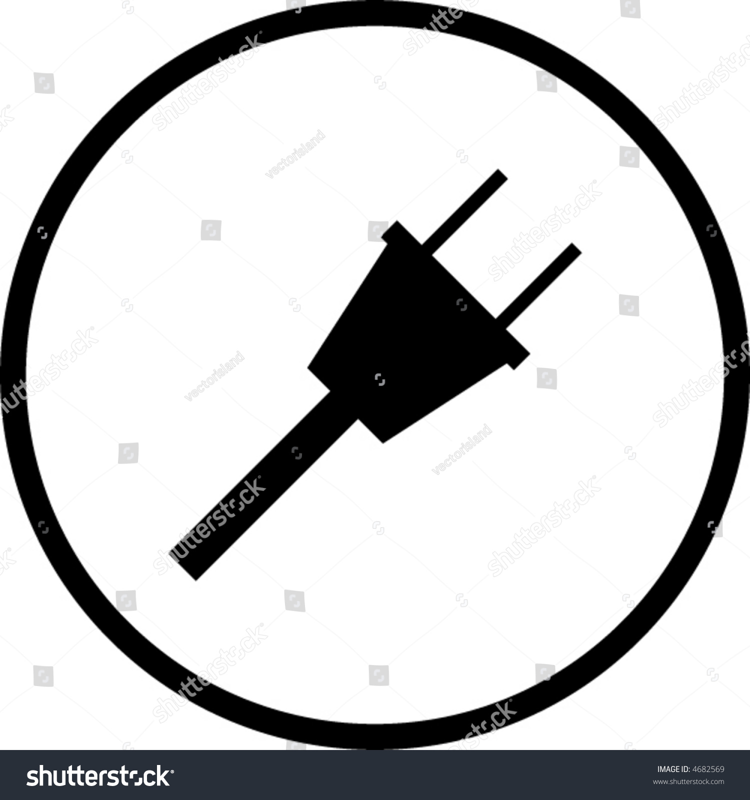 Power Cable Symbol Stock Vector (Royalty Free) 4682569 | Shutterstock