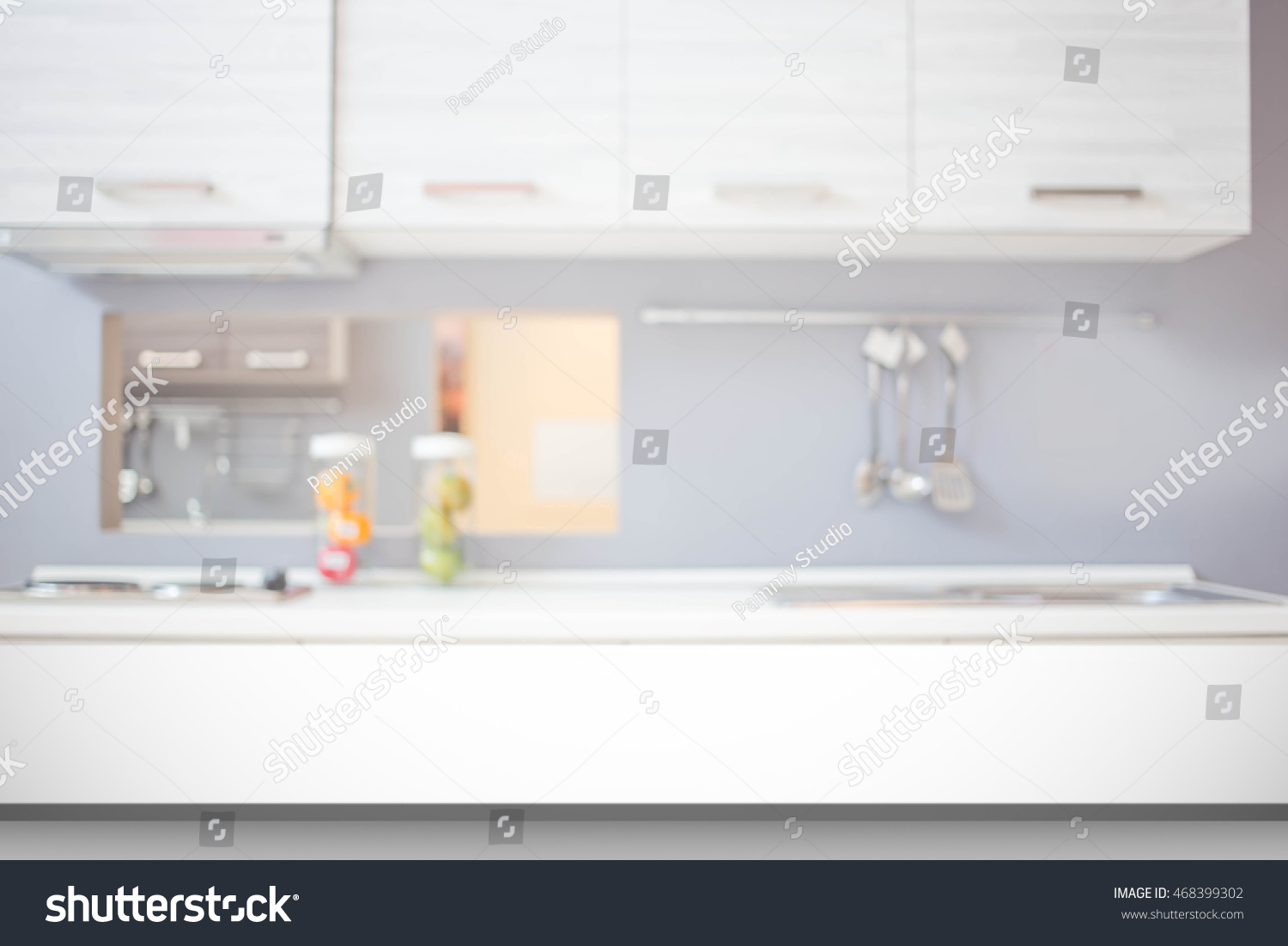 Kitchen Blur Background Stock Photo 468399302 | Shutterstock