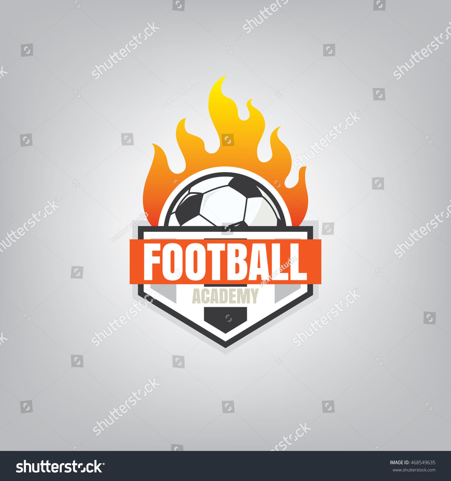 Soccer Logo Emblem Designvector Illustration Stock Vector (Royalty Free ...