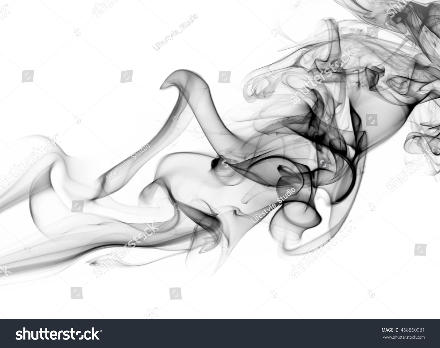 Серый дым векторный рисунок