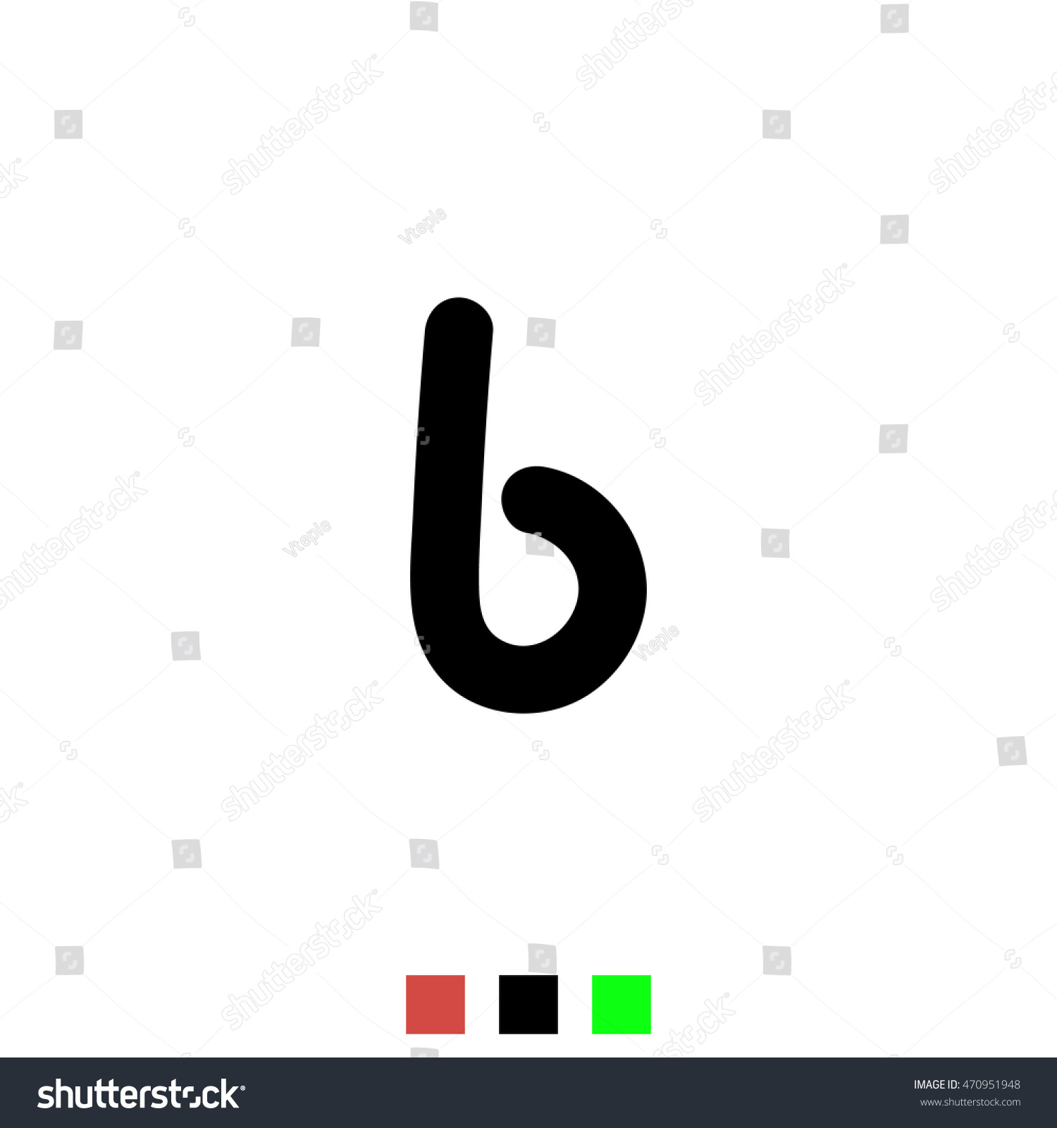 Letter B Stylized Letter English Alphabet Stock Vector (Royalty Free ...