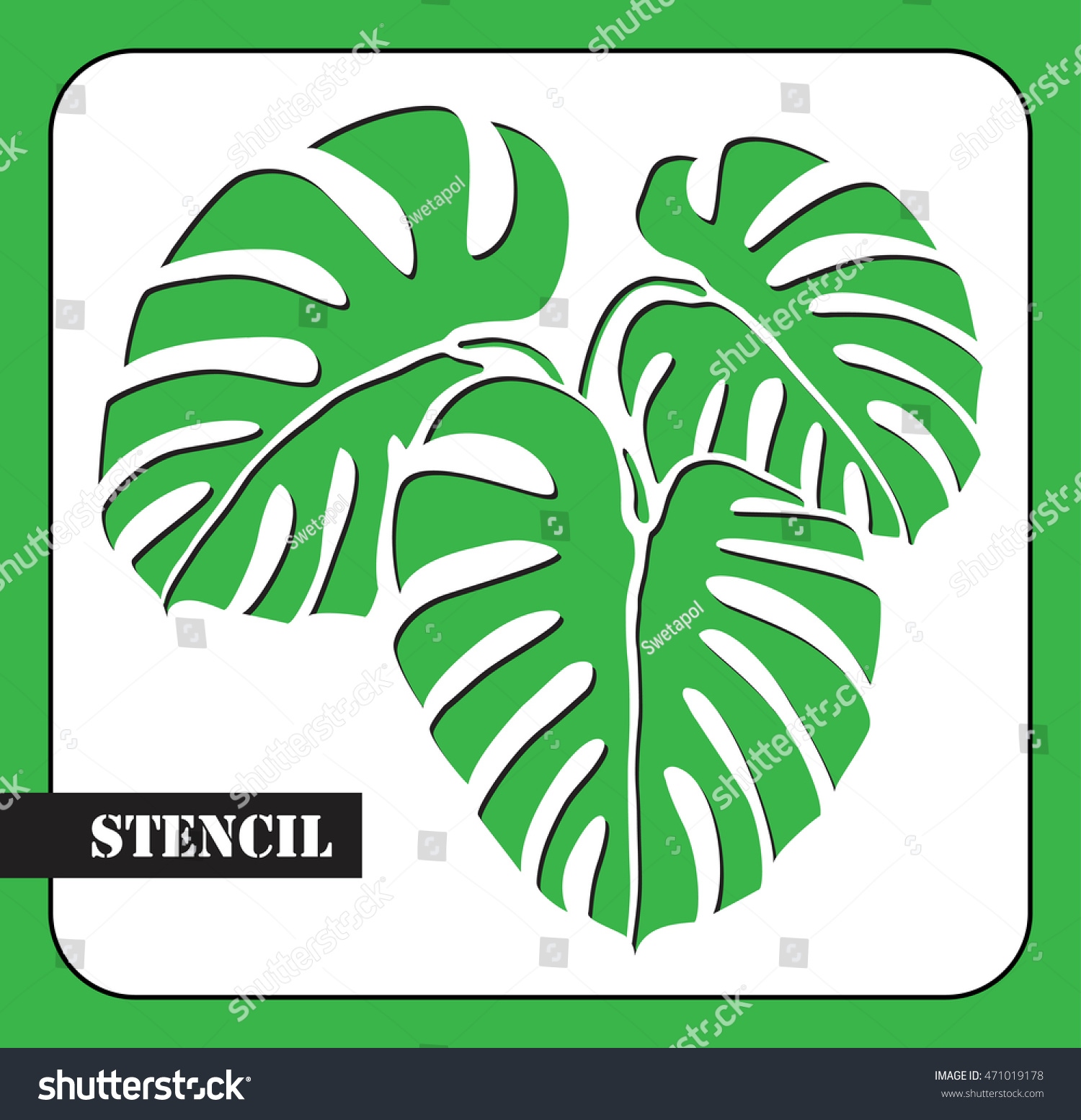 Пальмовый лист для плоттера