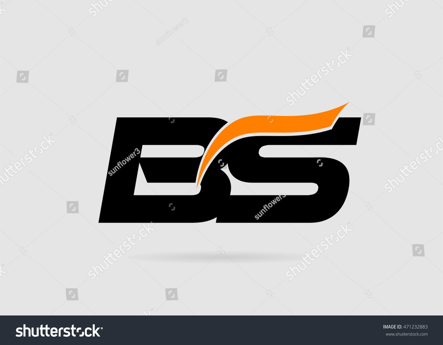 B S Logo Vector Logotype Template Stock Vector (Royalty Free) 471232883 ...