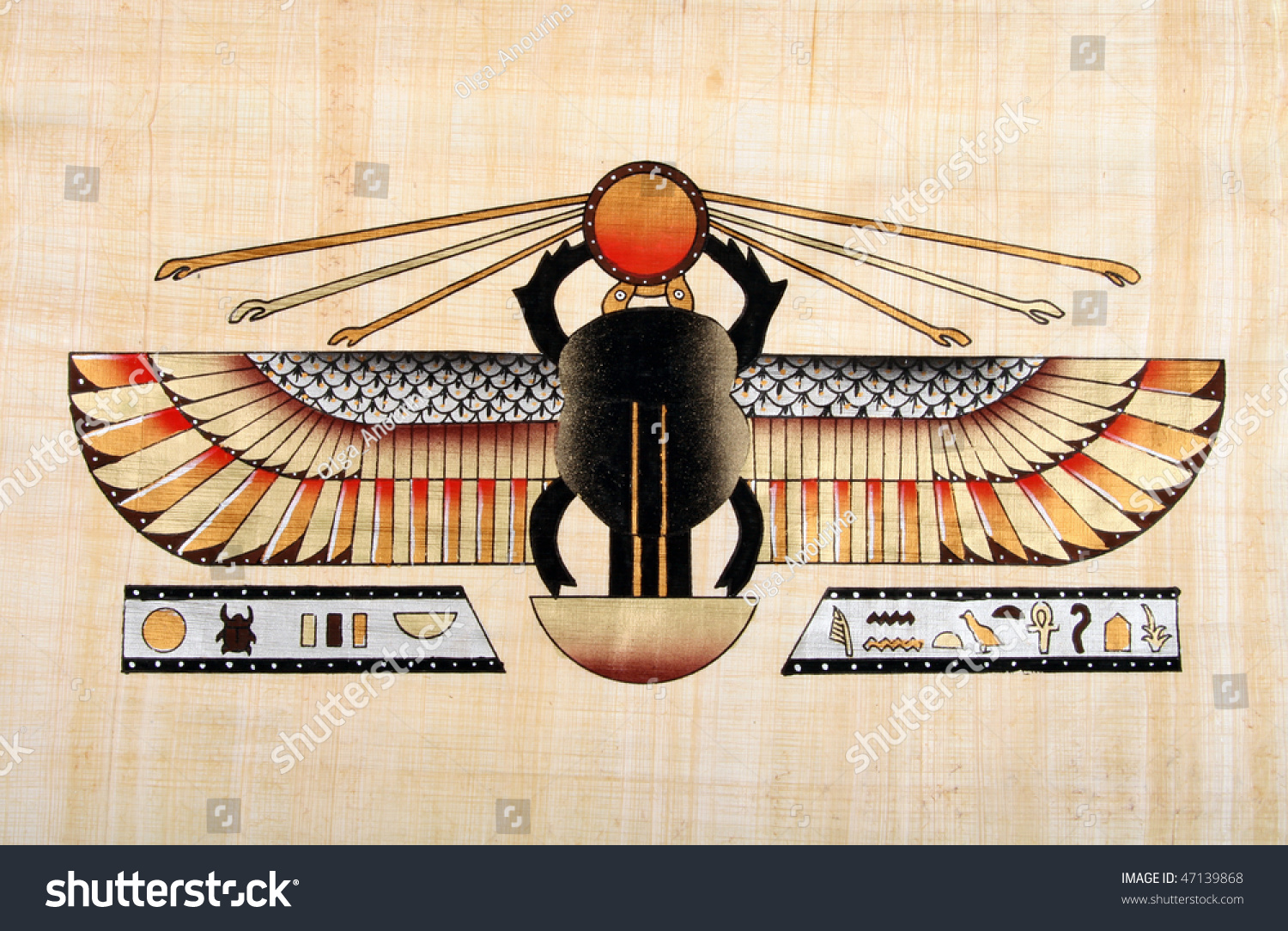 Жук скарабей в древнем Египте