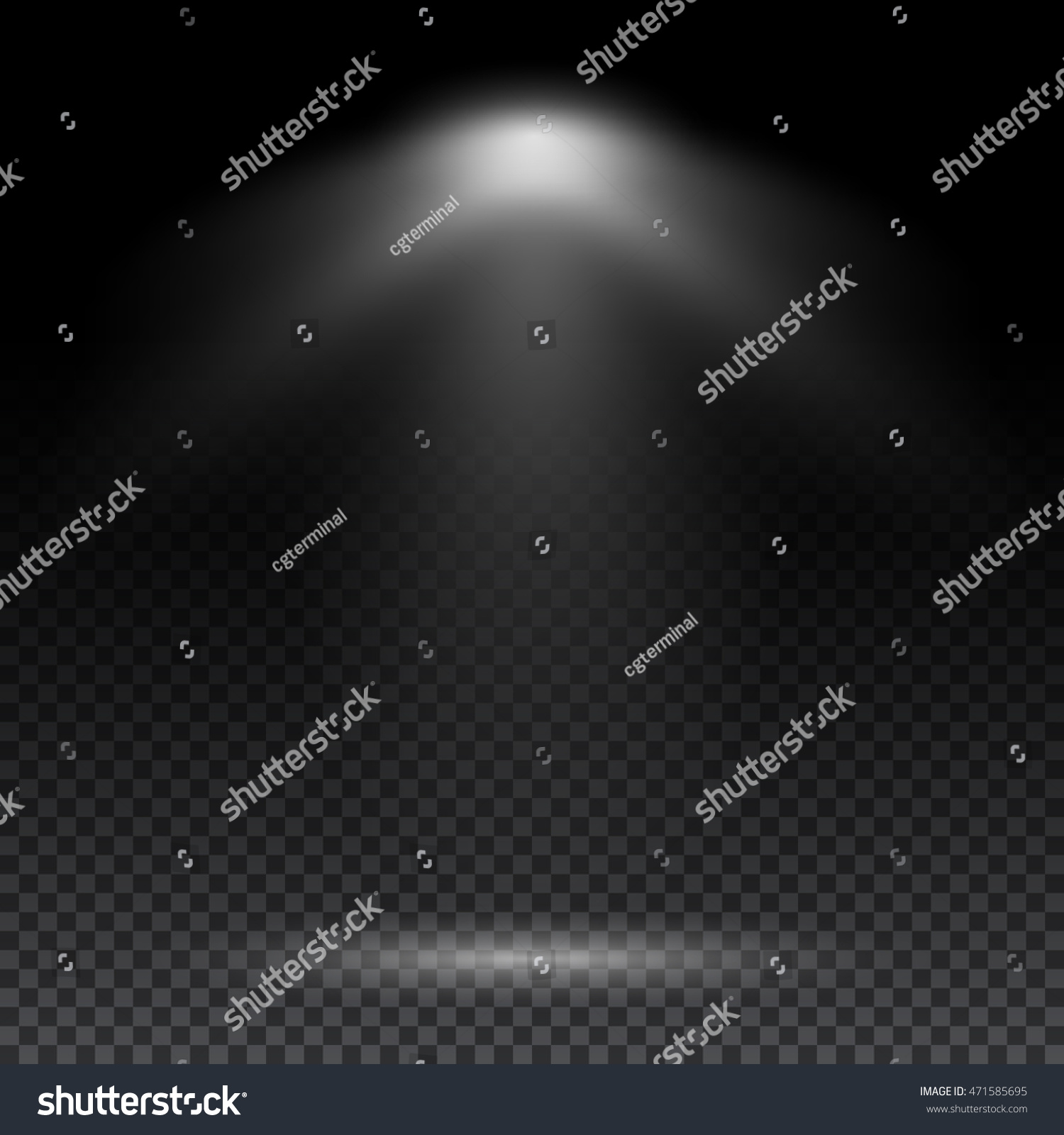 Realistic Light Effect Ied Lights Projector Stock Vector (Royalty Free ...