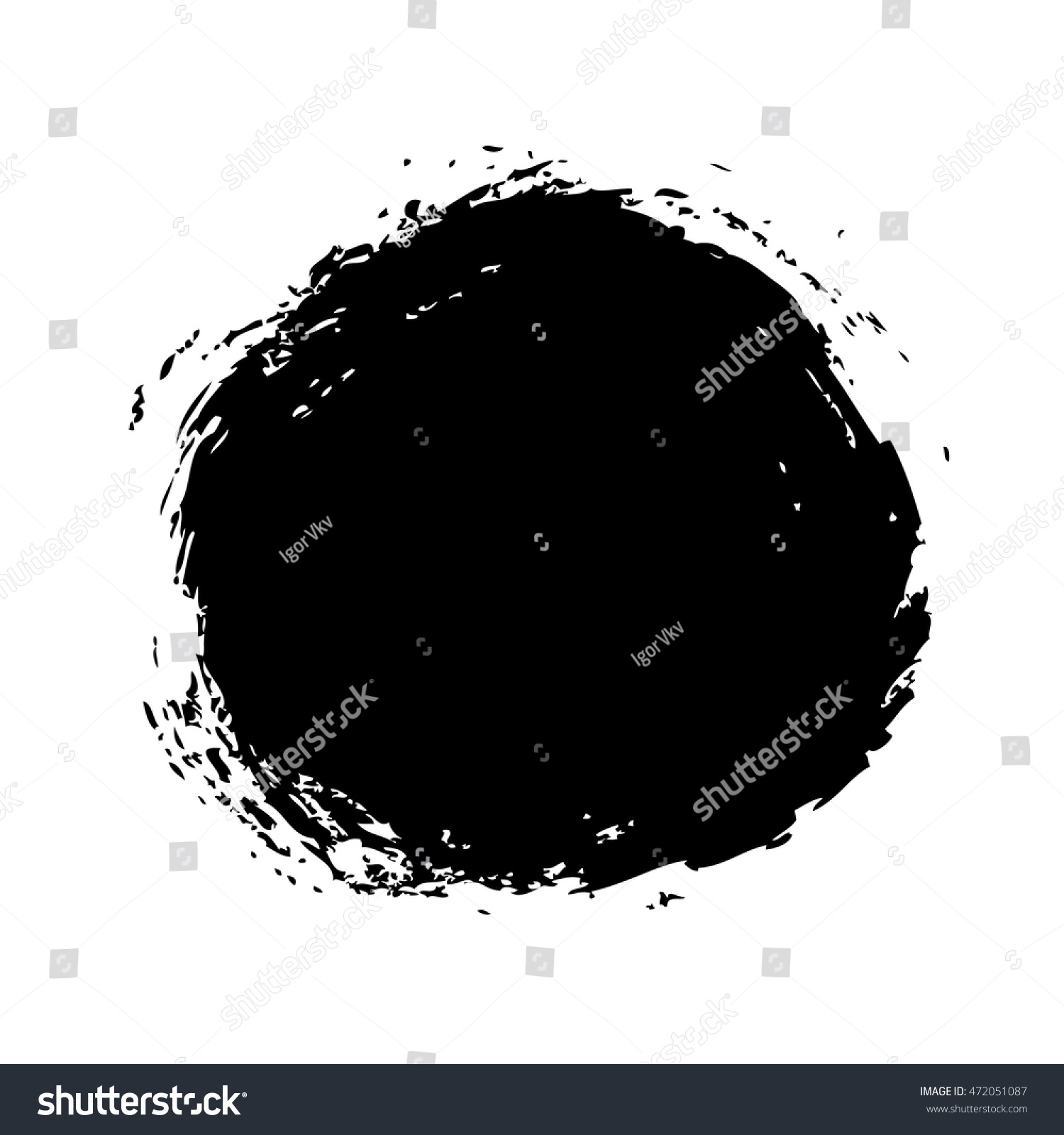 Grunge Background Vector Circle Texture Stock Vector (Royalty Free ...