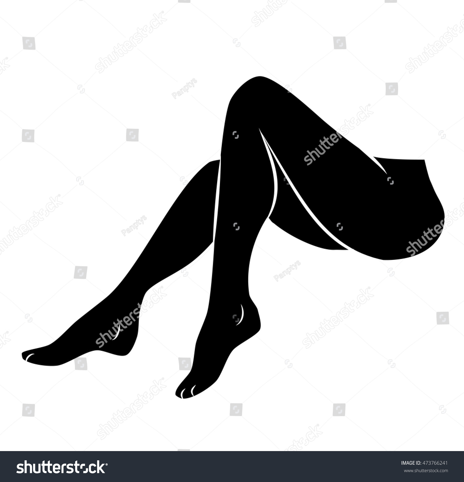 Женские ноги вектор
