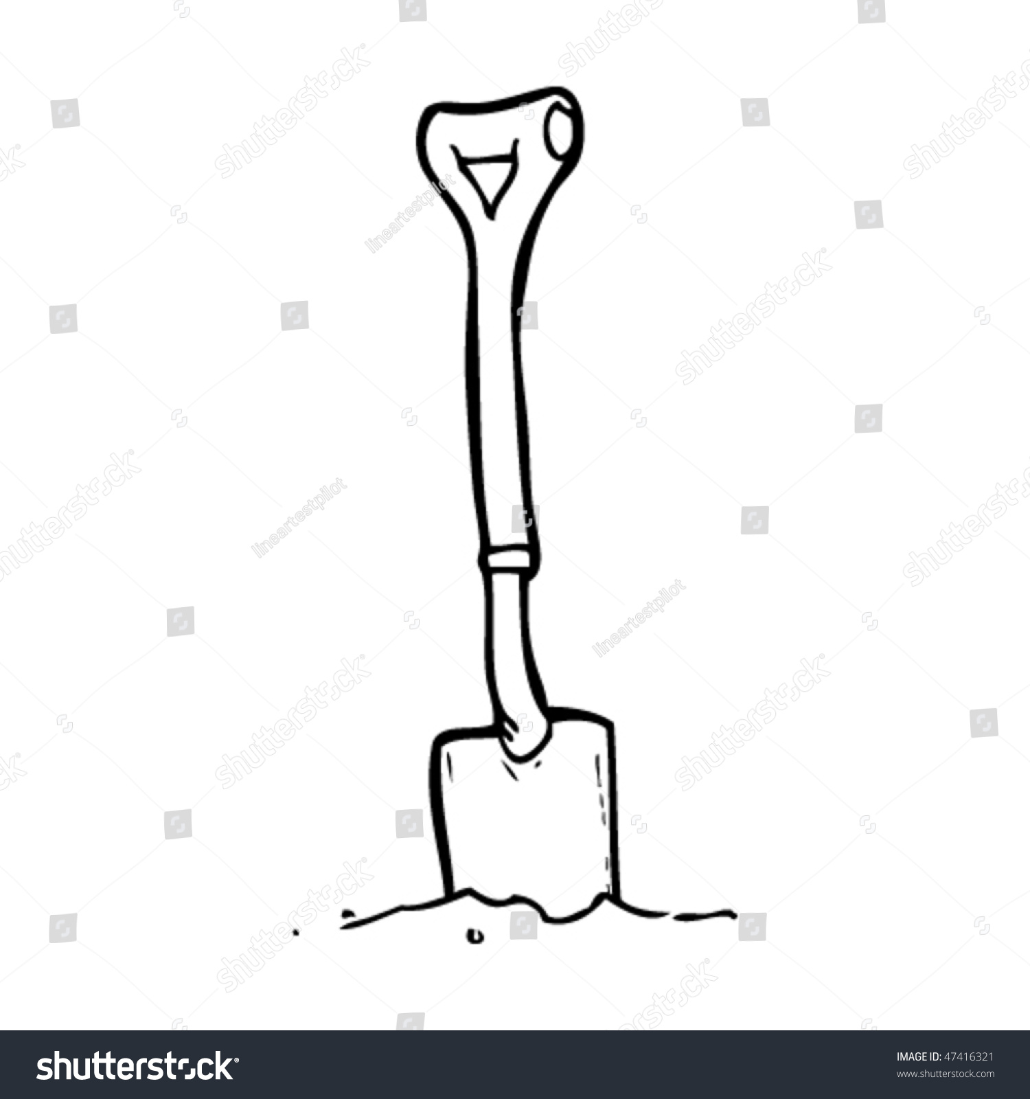 Drawing Spade Stock Vector (Royalty Free) 47416321 Shutterstock