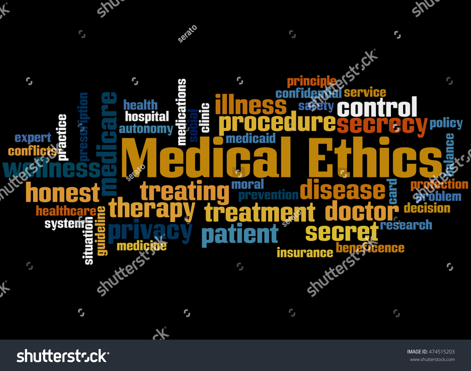 Medical Ethics Word Cloud Concept On Stock Illustration 474515203 ...