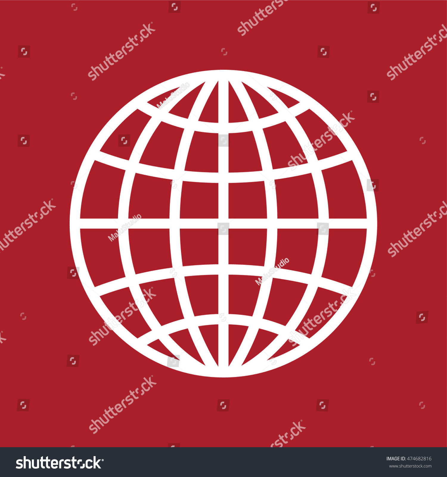 Globe Earth Icon Vector Illustration Stock Vector (Royalty Free ...