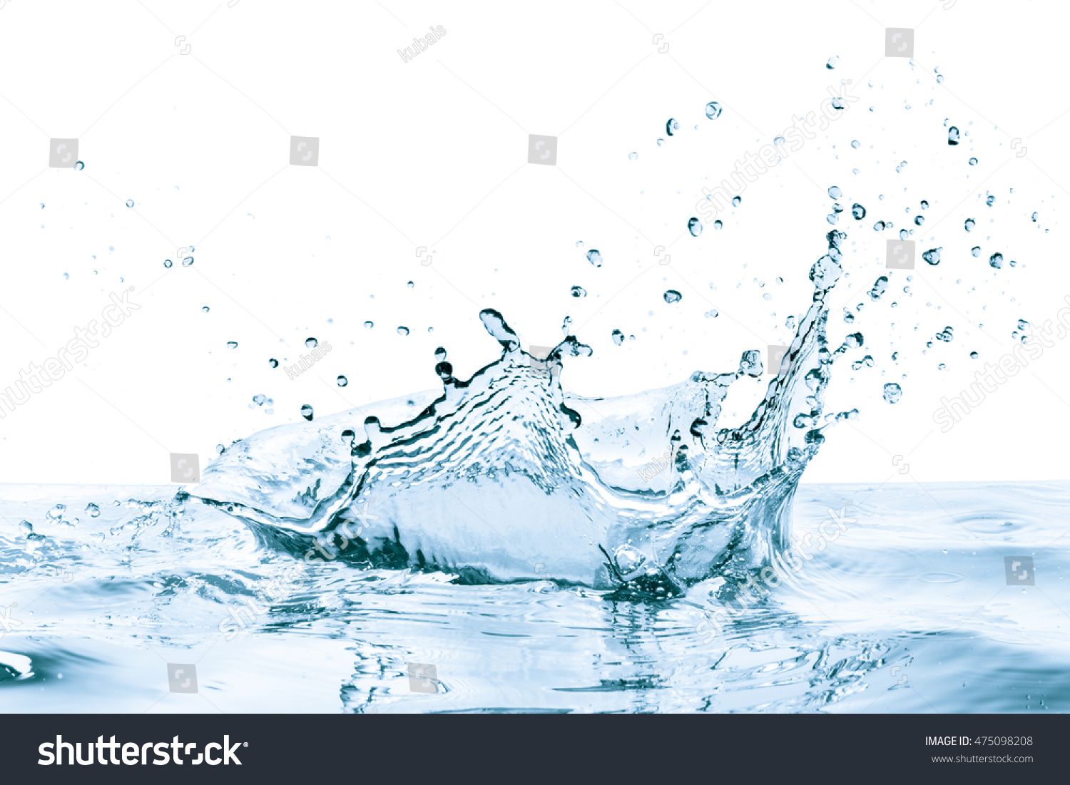 Water Splash Reflection Isolated Stock Photo 475098208 | Shutterstock