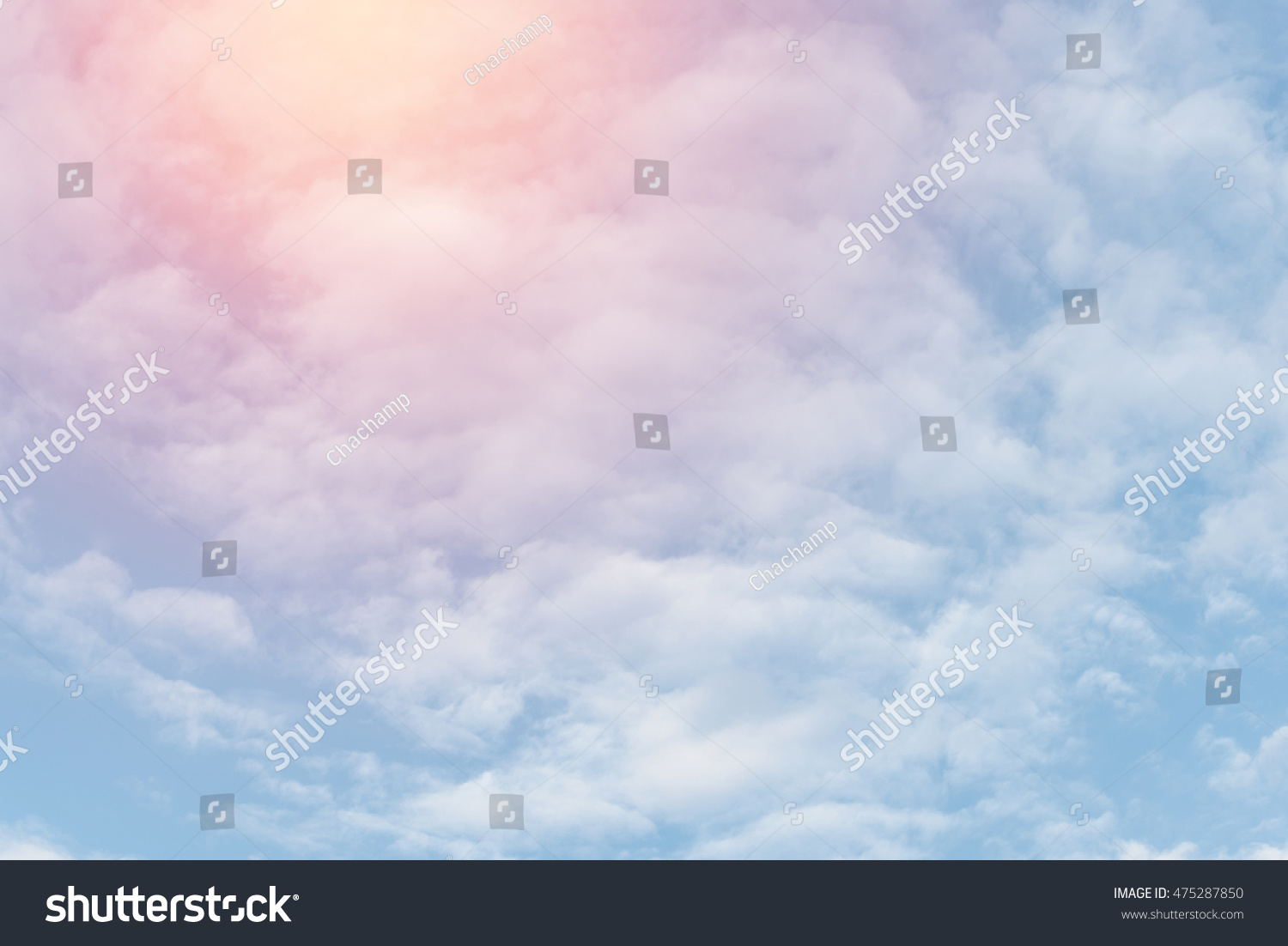 Sun Cloud Background Pastel Color Stock Photo 475287850 | Shutterstock