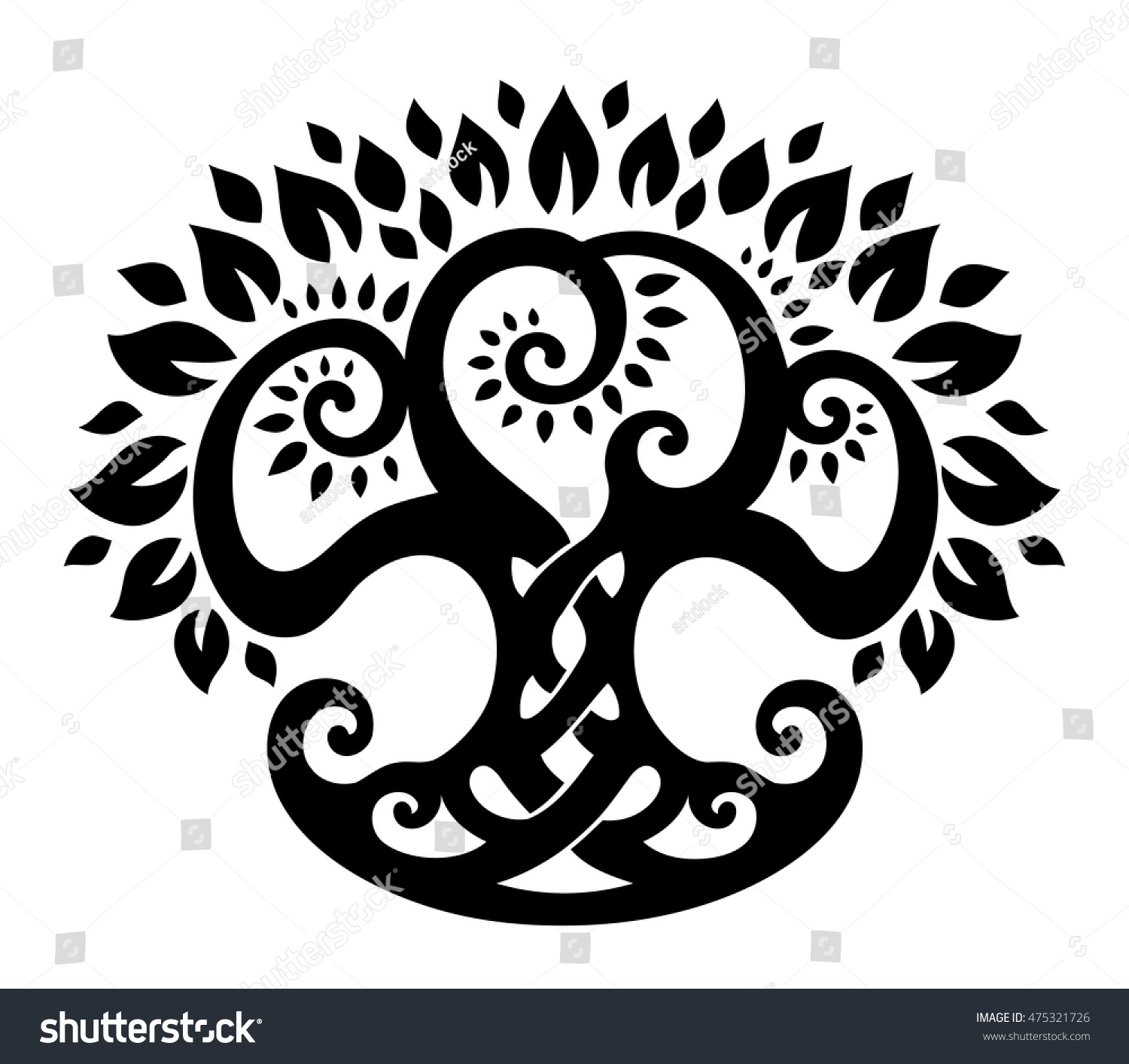 Vector Ornament Decorative Celtic Tree Life Stock Vector Royalty Free 475321726 Shutterstock 0619