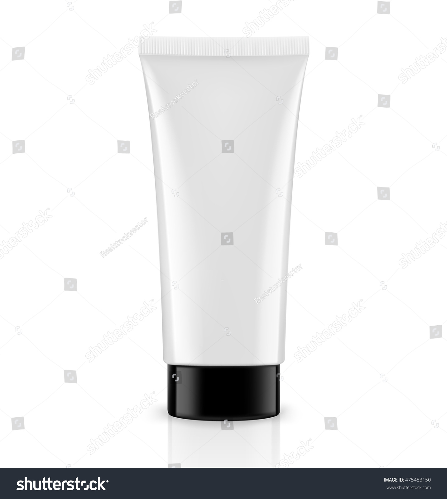 Blank Template Cream Tube Vector Illustration Stock Vector (royalty 