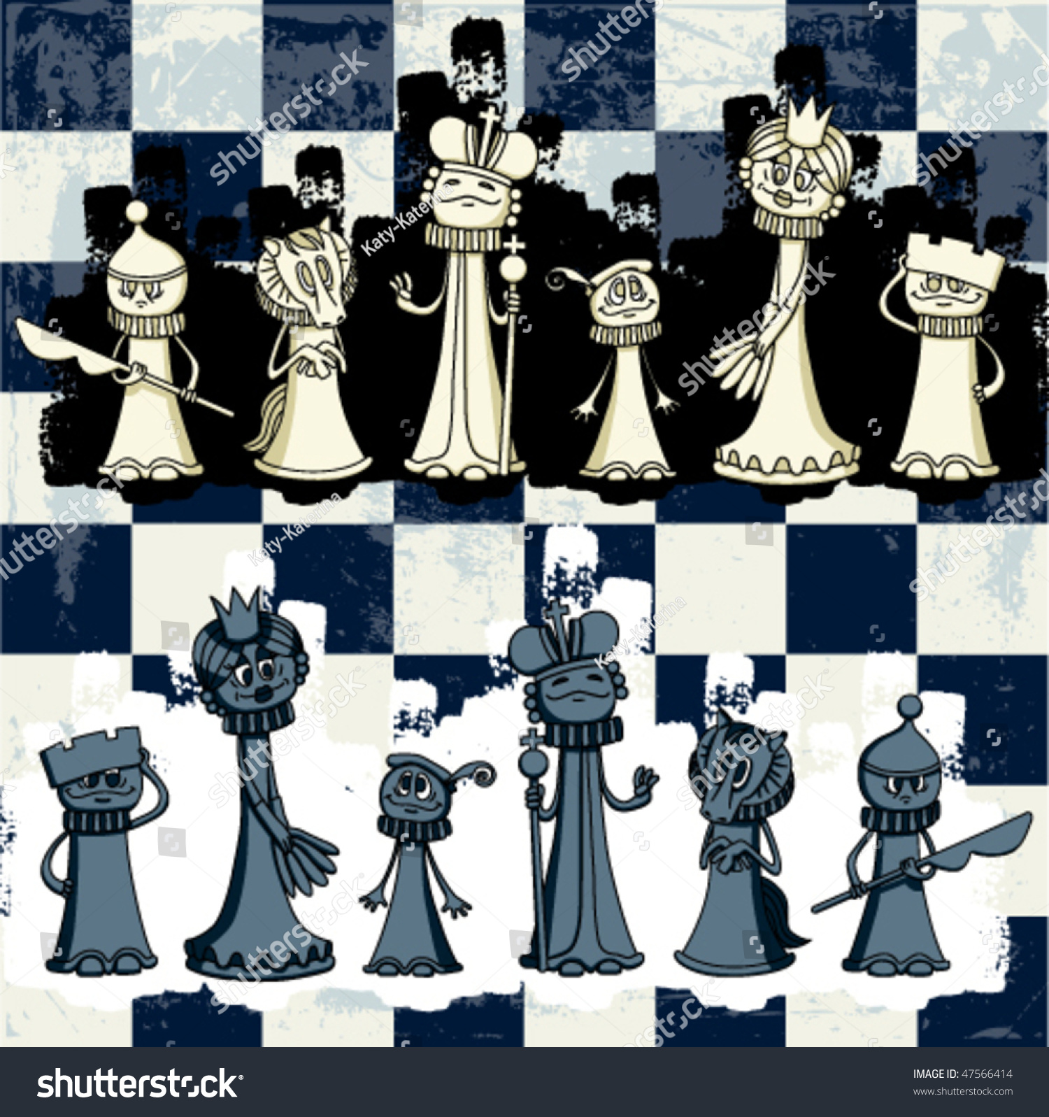 Шахматные фигуры мультяшные