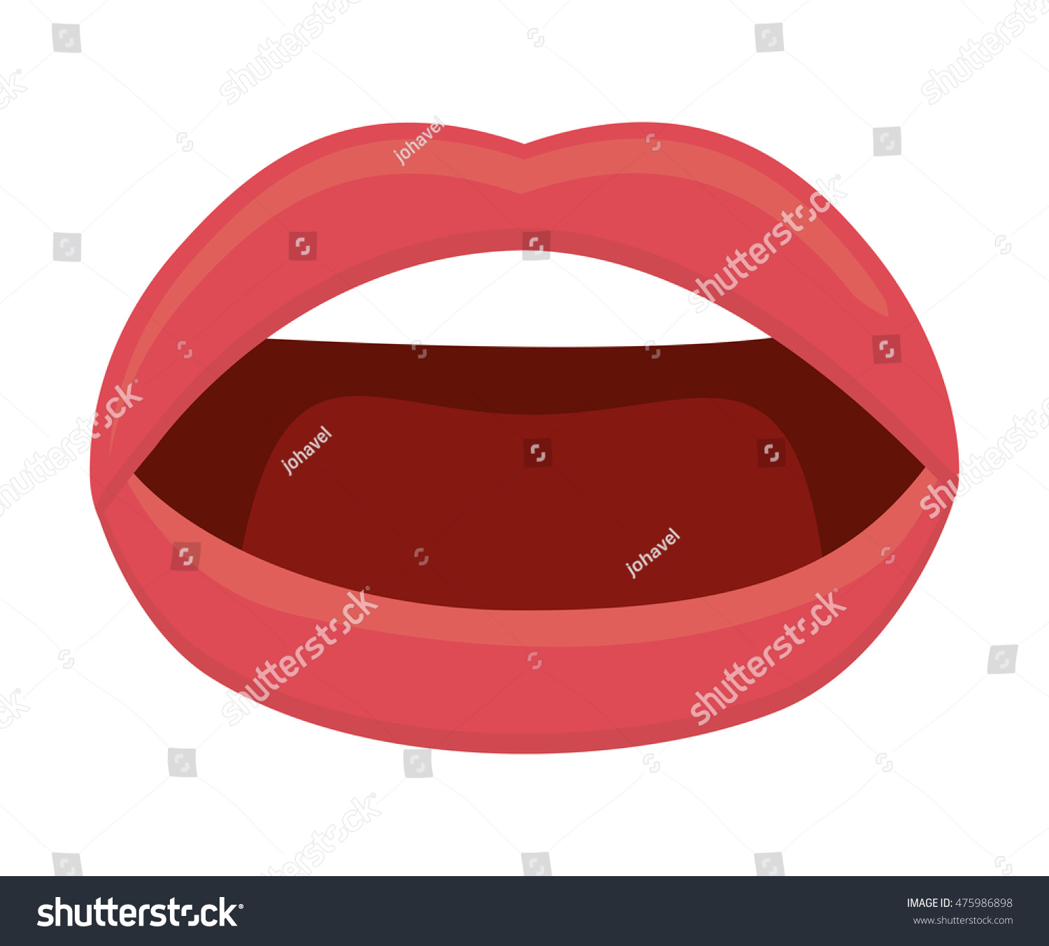 Mouth Lips Open Cartoon Female Sexy Stock Vector Royalty Free 475986898 Shutterstock 5678