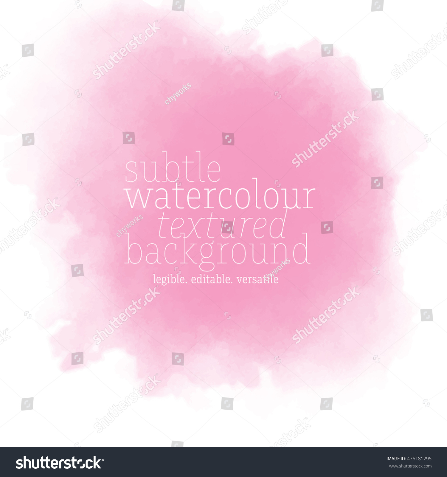 Soft Pink Watercolor Background Stock Vector (Royalty Free) 476181295 ...