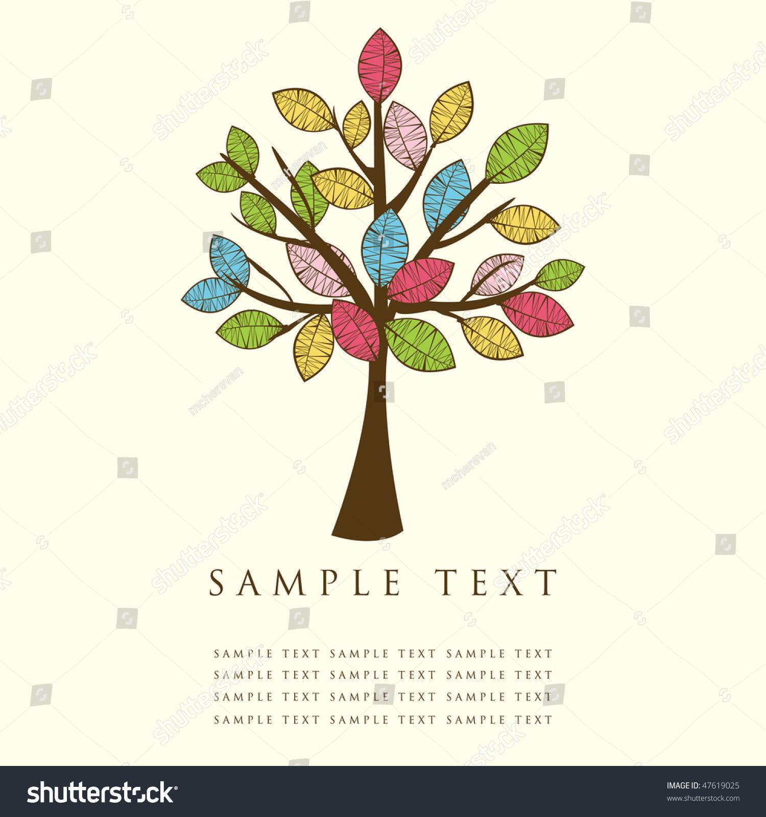 Abstract Tree Vector Stock Vector Royalty Free 47619025 Shutterstock   Stock Vector Abstract Tree Vector 47619025 