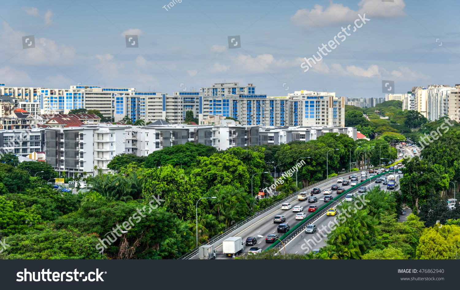 Aerial View Hdb Housing Complex Near Stock Photo 476862940 | Shutterstock