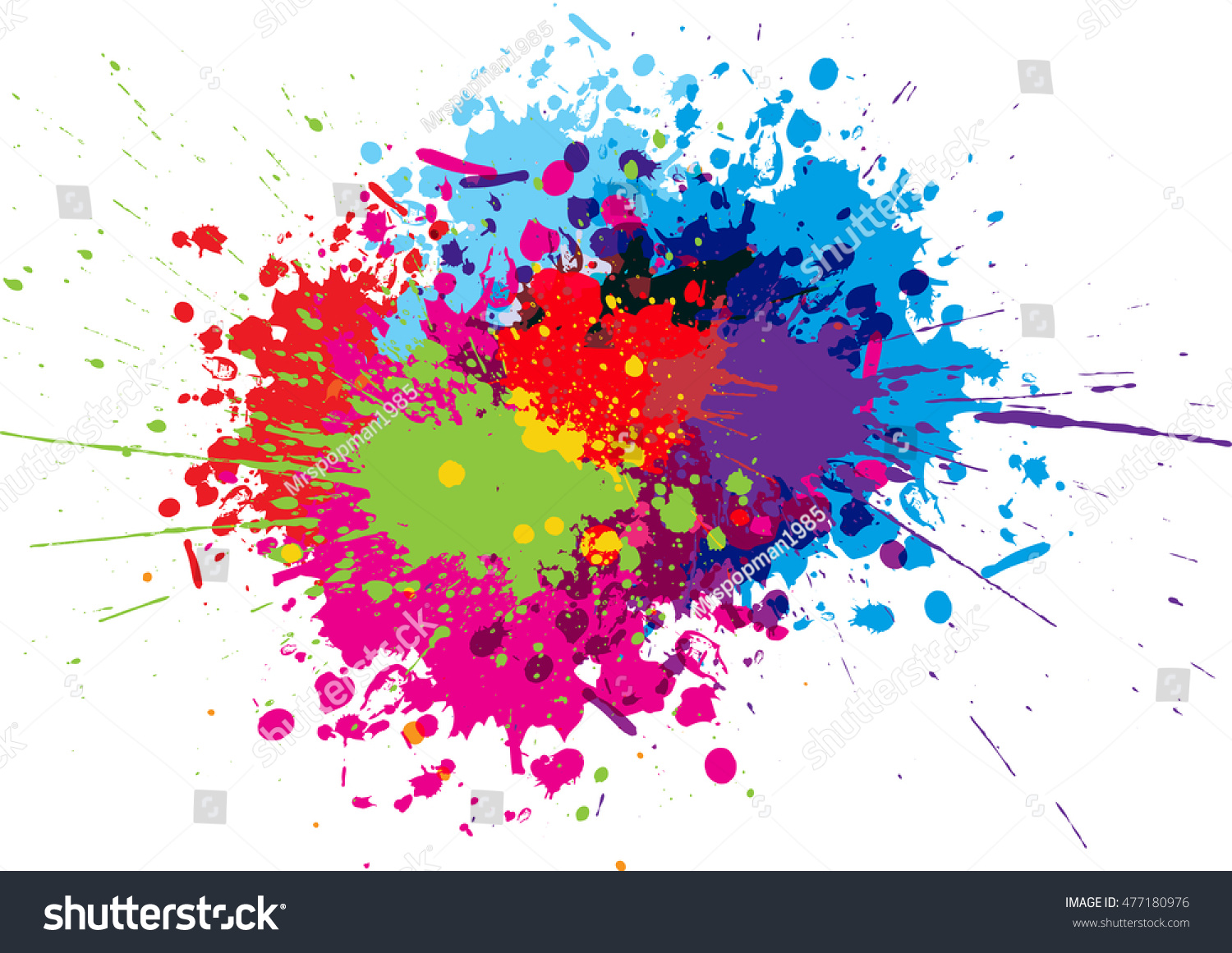 Abstract Splatter Color Background Illustration Vector Stock Vector ...