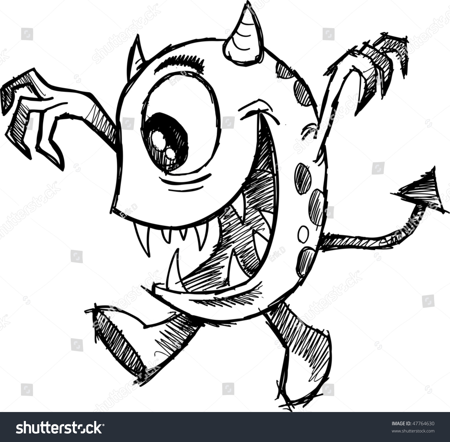 Рисунки для срисовки карандашом монстры-рыбы