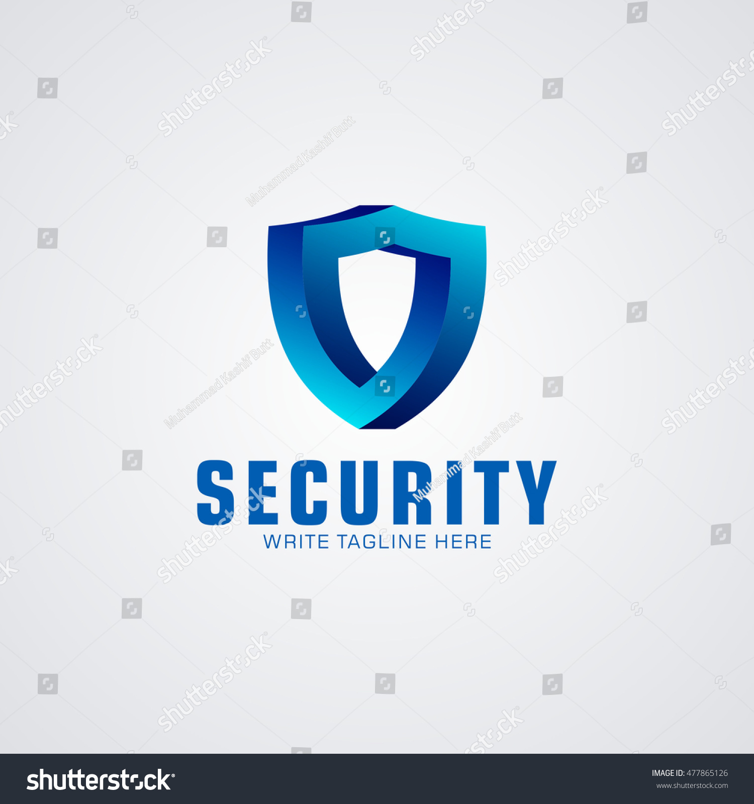 Security Logo 3d Available Vectorillustration Stock Vector (Royalty ...