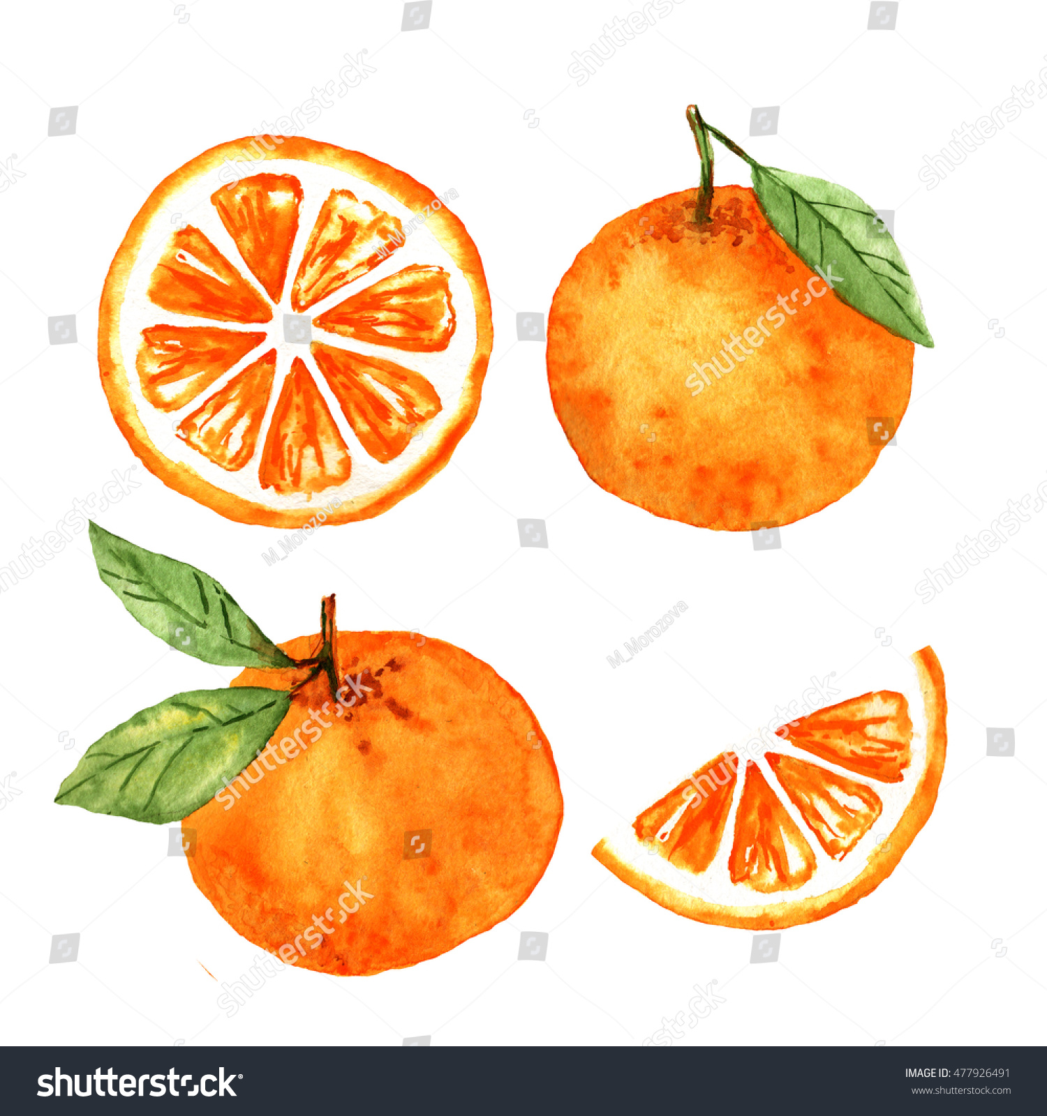 Апельсин маркерами