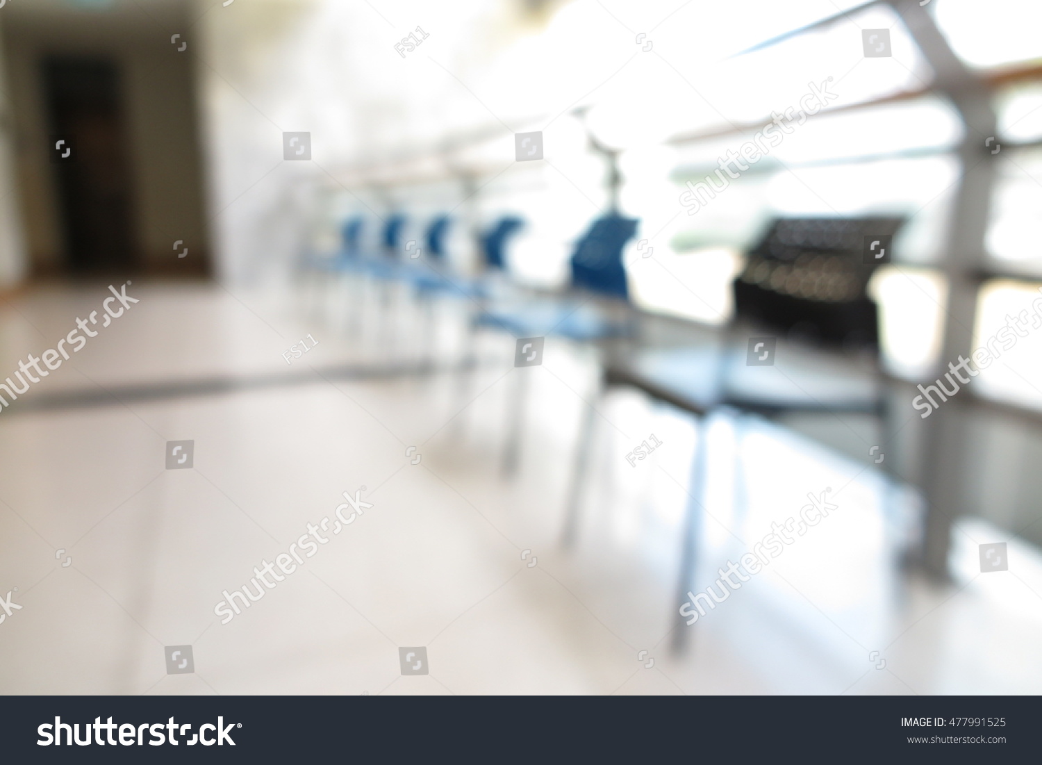 Blue Chair Room Interior Blur Background Stock Photo 477991525 ...