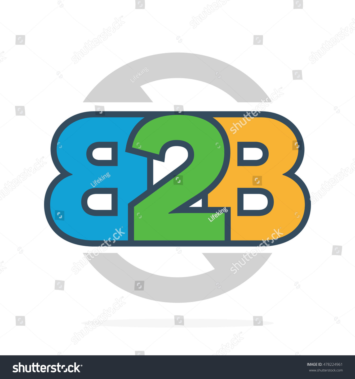 B2b Letters Logo Icon Stock Illustration 478224961 | Shutterstock