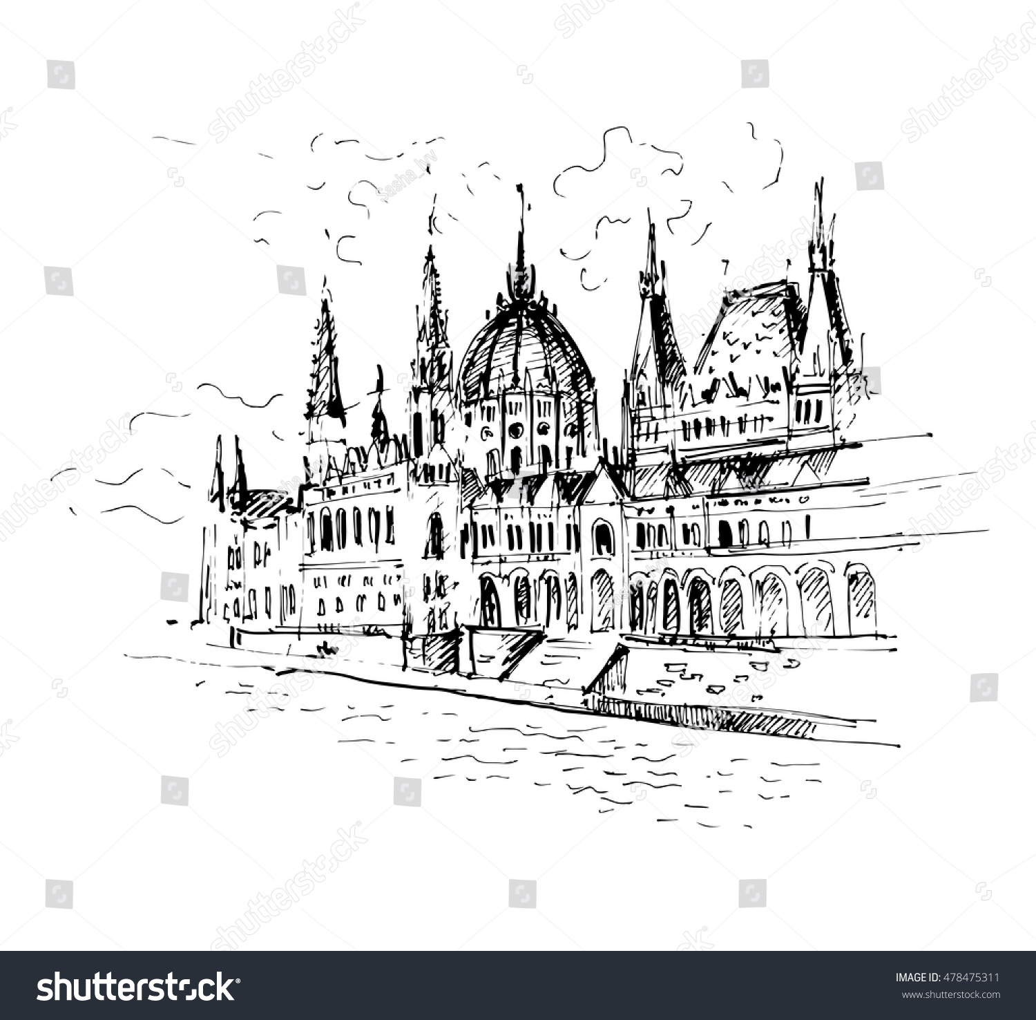 Будапешт парламент скетч