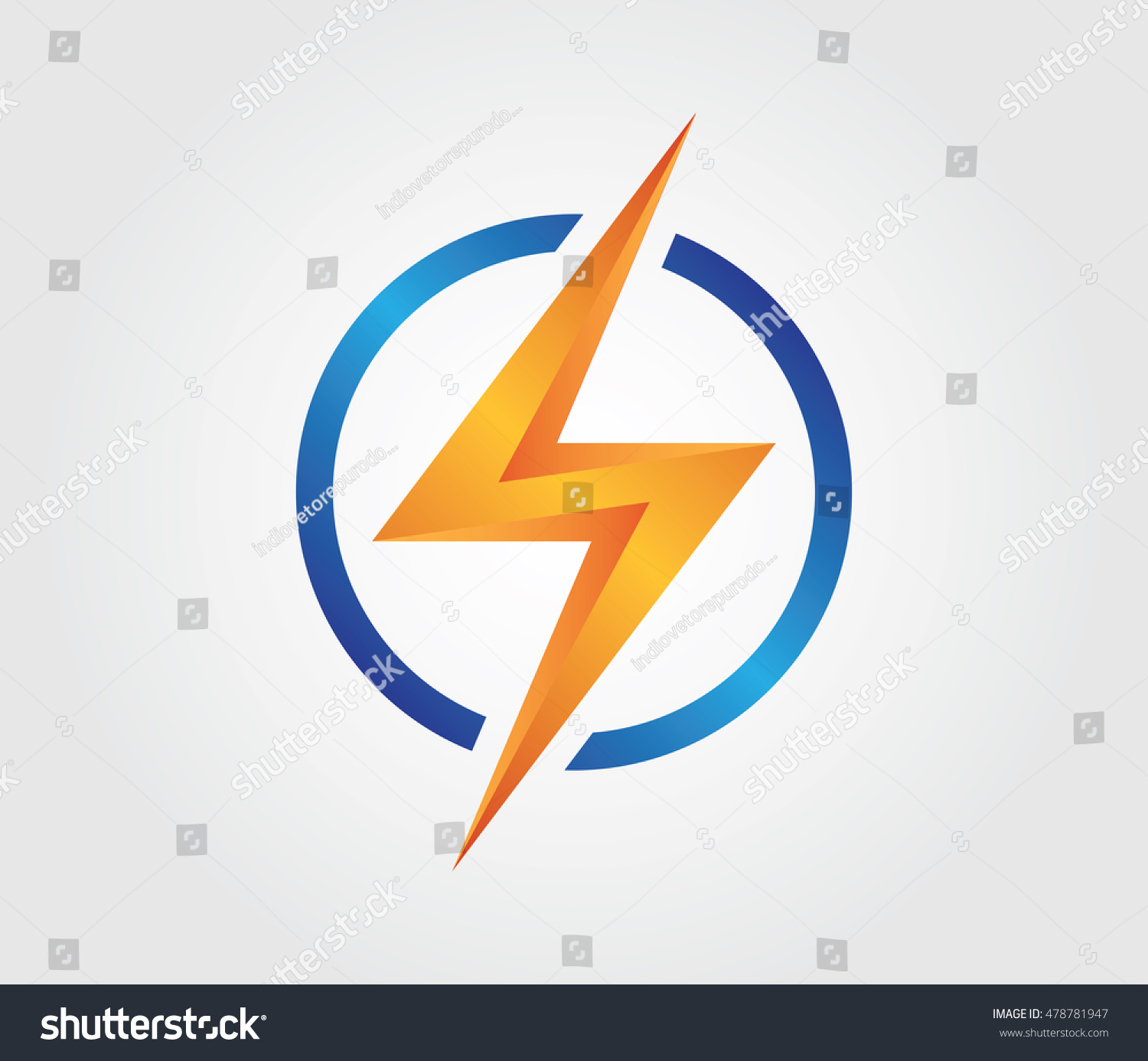 Lightning Logo Business Project Identity Stock Vector (Royalty Free ...