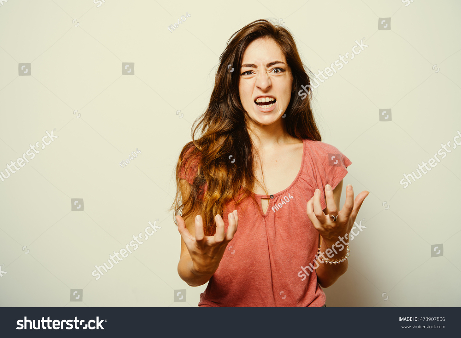 Angry Screaming Woman Stock Photo 478907806 Shutterstock