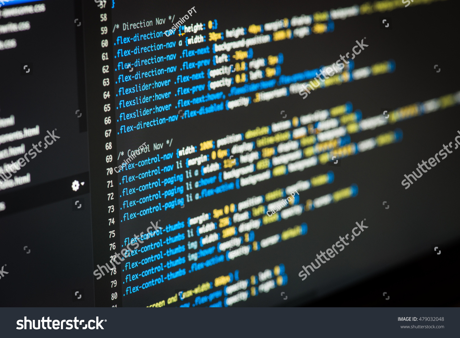 Html Css Code Developing Screenshot Stock Photo 479032048 | Shutterstock