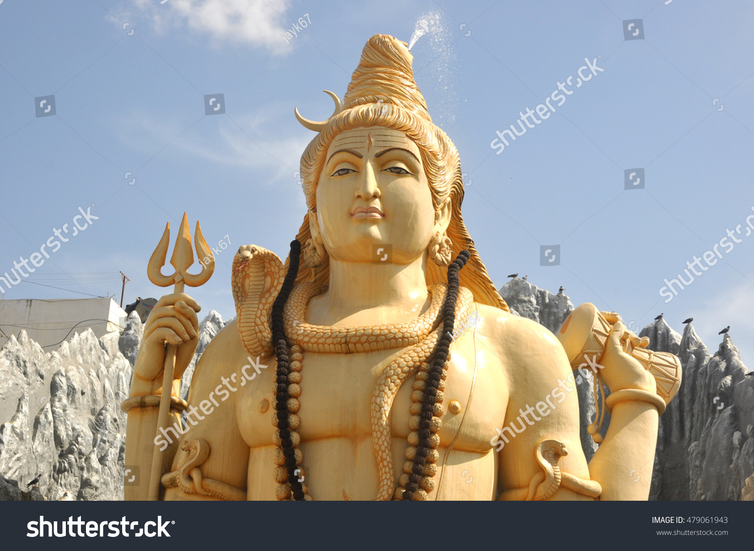 Lord Shiva Statue Shiva Temple Bengaluru Stock Photo 479061943 ...